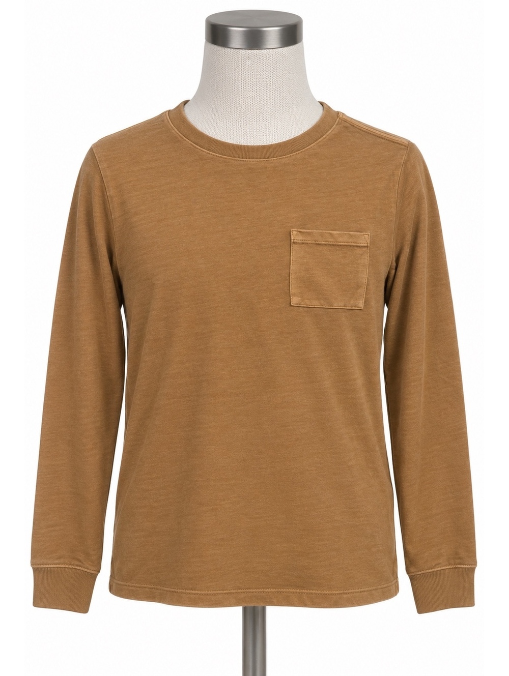 Cat & Jack Burnt Orange Long Sleeve Shirt with Front Pocket (M-8)